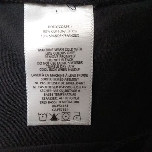 Marc New York Leggings Performance Basic Long Length Black Logo Hem Patch Small - Picture 8 of 11